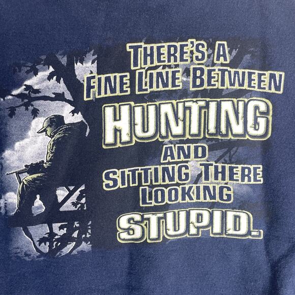 Vintage Buck Wear Sweatshirt Mens 2XL Blue Deer Hunting Wildlife Crewneck - Picture 14 of 16